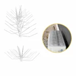Espigões Espanta-Pombos 6 Hastes Inox Base Policarbonato Proteção até 30 cm