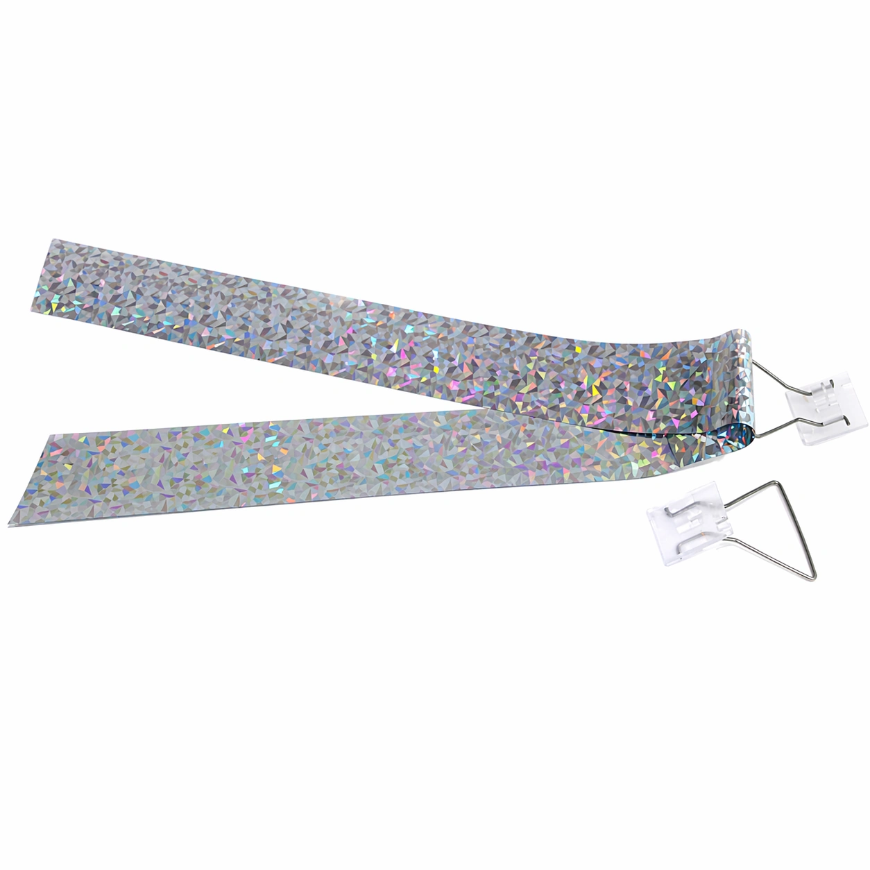 fita_holografica_dupla_com_aplique Kit Fita Espanta Pássaros Holográfica