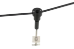 Detalhe do rotor ProSolarBirds utilizado na proteção de painéis solares contra aves.