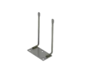 Base dupla em inox para instalação de cabos dissuasores de aves